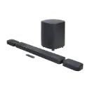 JBL ساوند بار 7.1.4 قناة مع مكبرات صوت محيطية قابلة للفصل ومضخم صوت لاسلكي Bar 1000MK2 - أسود