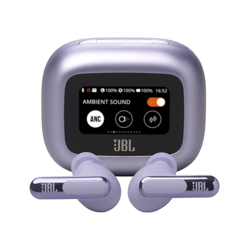 JBL Live Beam 3 True Wireless Noise-Cancelling Earbuds - Purple