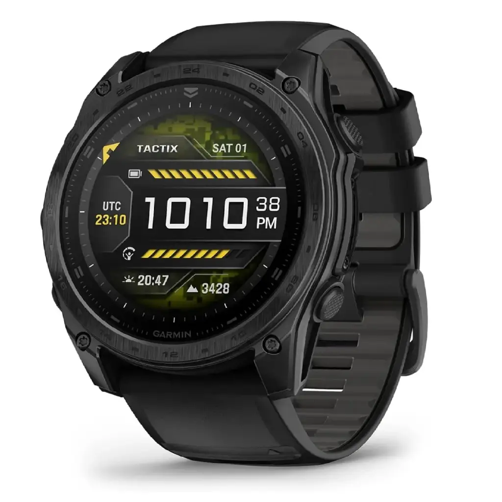 جارمن tactix 8 ساعة ذكية AMOLED GPS مقاس 51 ملم Cerakote Edition - رمادي داكن