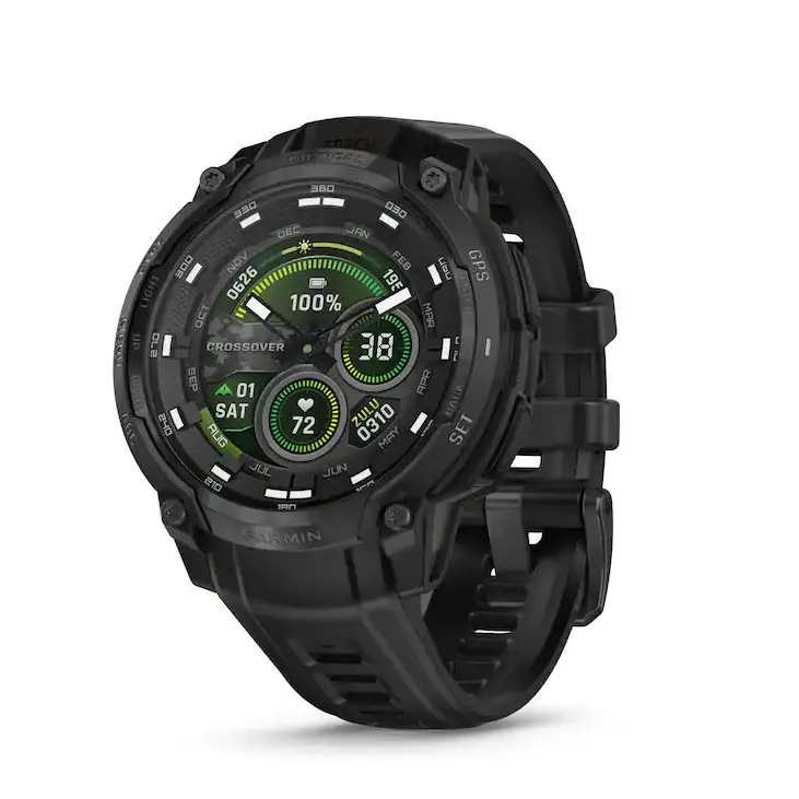 جارمن Instinct Crossover AMOLED Tactical Edition ساعة ذكية GPS - أسود