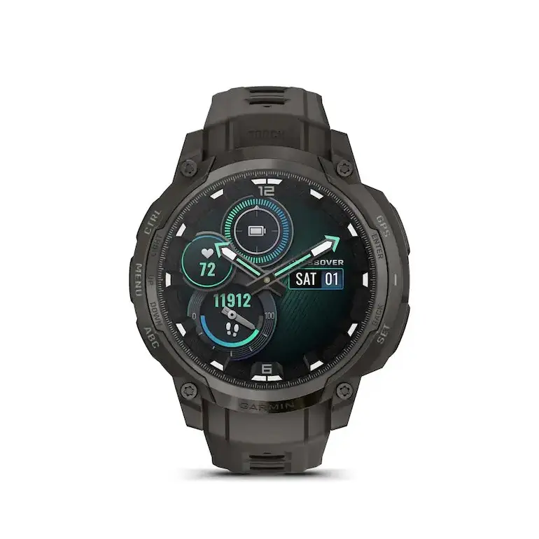 جارمن Instinct Crossover AMOLED ساعة ذكية GPS - فحمي