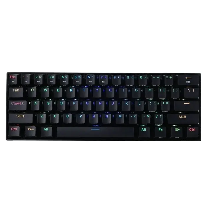 Redragon Draconic K530 Pro 60% Tri-Mode RGB Mechanical Gaming Keyboard - Black / Brown Switch