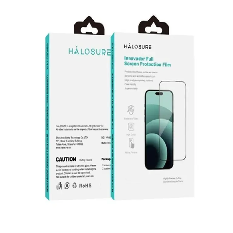 هالوشور Innovador Shield 2.5D واقي شاشة عالي الوضوح HD لآيفون 17 برو ماكس - بلاك إدج