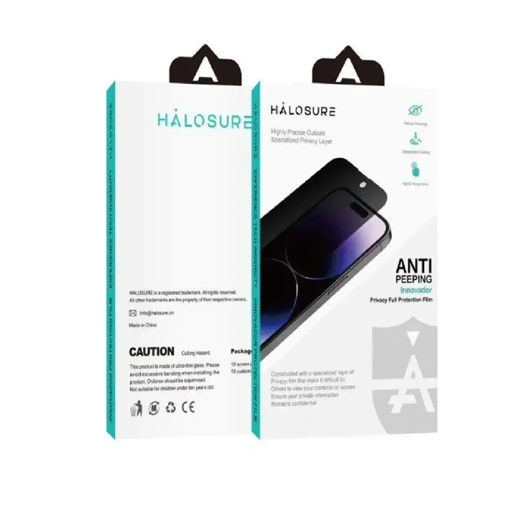 HALOSURE 2.5D Innovador Shield Privacy Screen Protector for iPhone 17 Pro Max - Black Edge