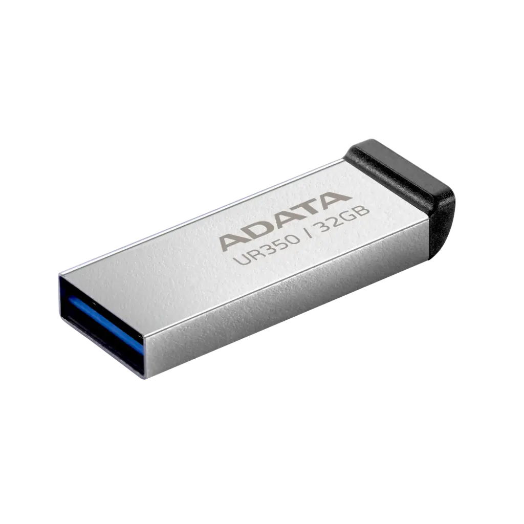 ADATA UR350 32GB USB 3.2 Gen 1 Metal Flash Drive - Black/Silver