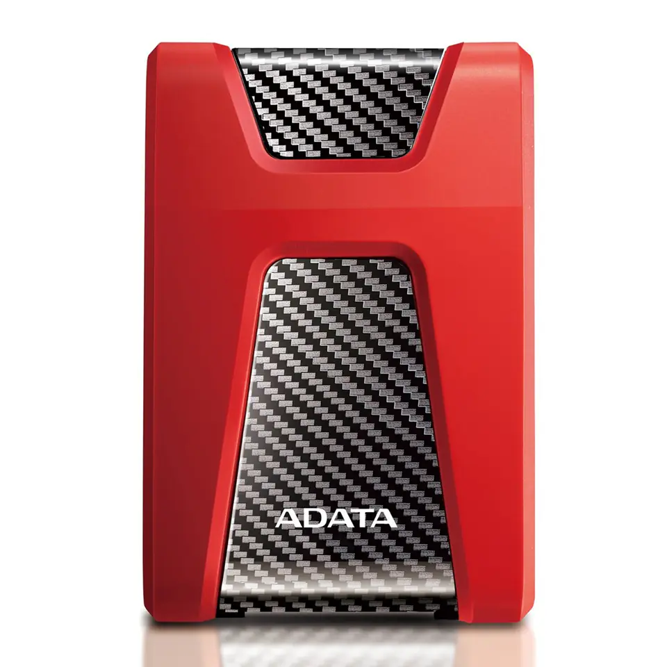 ADATA HD650 2TB USB 3.2 Gen 1 Rugged External Hard Drive - Red