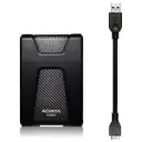 ADATA HD650 1TB USB 3.2 Gen 1 Shock-Resistant External Hard Drive - Black
