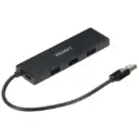 UNITEK H1336ABK01 4-Port USB-A 3.0 Hub with USB-C Auxiliary Power - 20cm Black