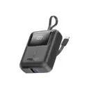بروميت PowerPod-10 باور بانك 10000 مللي أمبير 35 واط مع كابل يو إس بي-سي مدمج - أسود