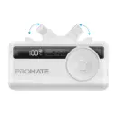 Promate PowerUp-Trio 5000mAh 20W Power Bank with USB-C/Lightning Connectors & Apple Watch Charger - White