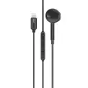 Promate MonoPod-LT MFi Lightning Mono Wired Earphone - Black