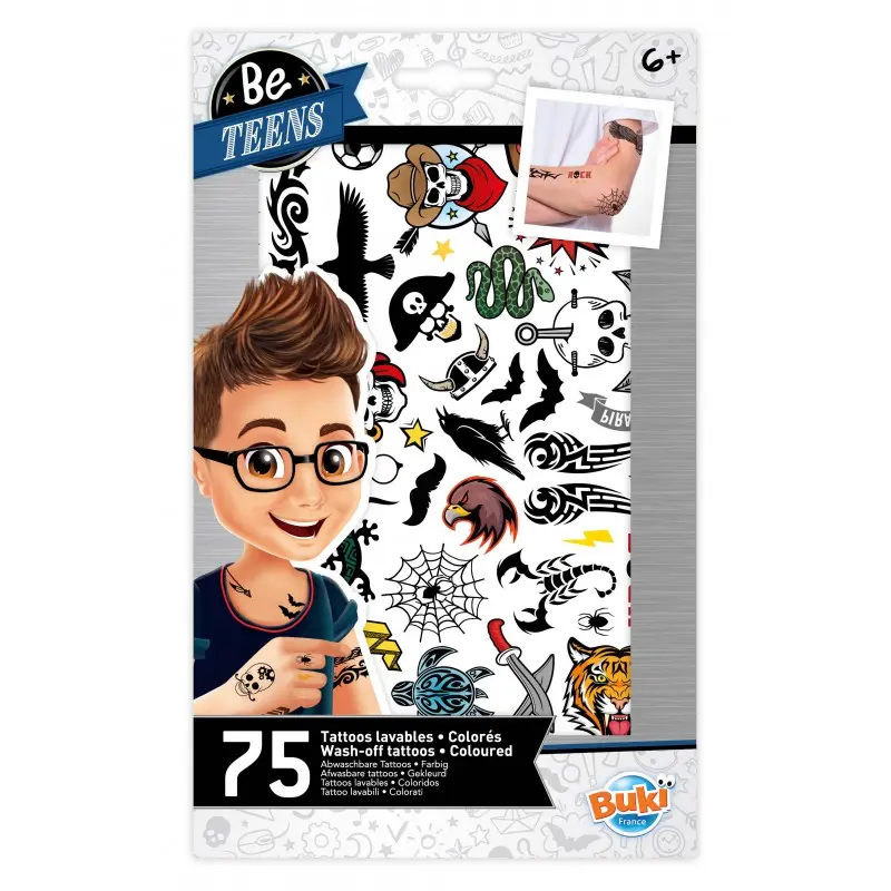 BUKI France 75 Wash-off Tattoos