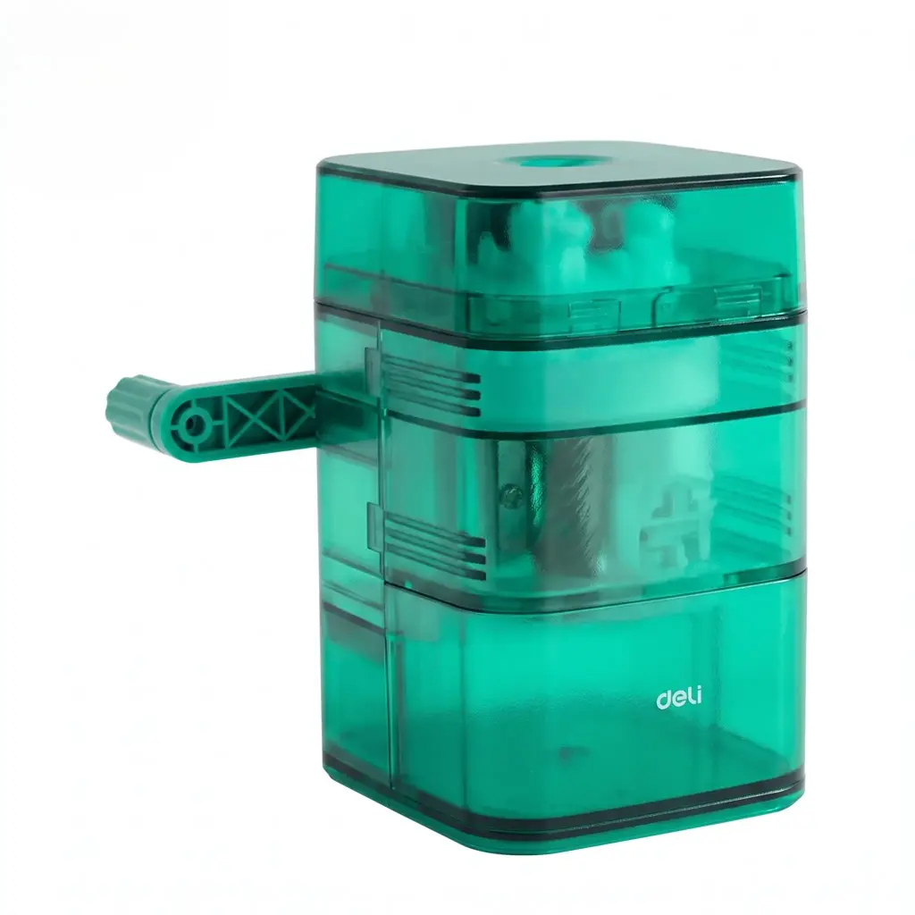 Deli H520-PU Rotatry Pencil Sharpener  Auto-feed - Green
