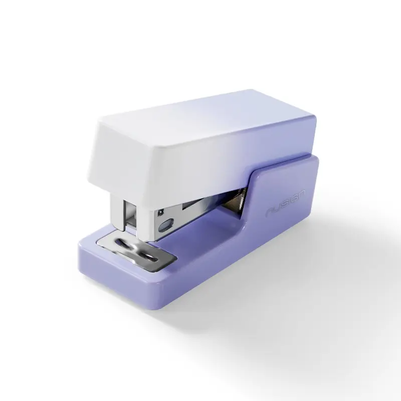 Deli NS083A NuSign Mini Stapler & Staples Set - Purple