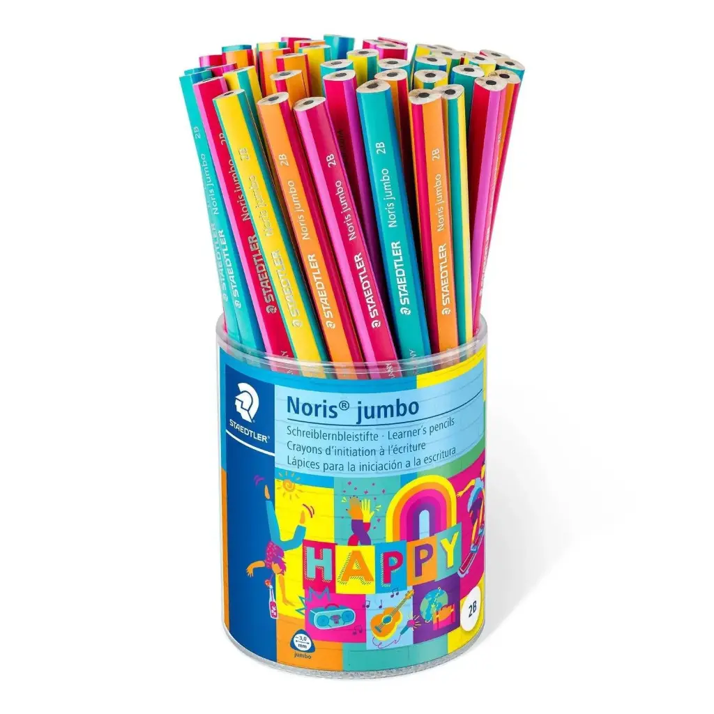 STAEDTLER Noris Jumbo 119P 2B Happy Trend Pencil - Redish Pink