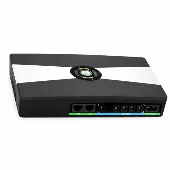 جي تي إكس GSCA1 مزود طاقة DC UPS 12V/15V لأنظمة CCTV والكاميرات - أسود