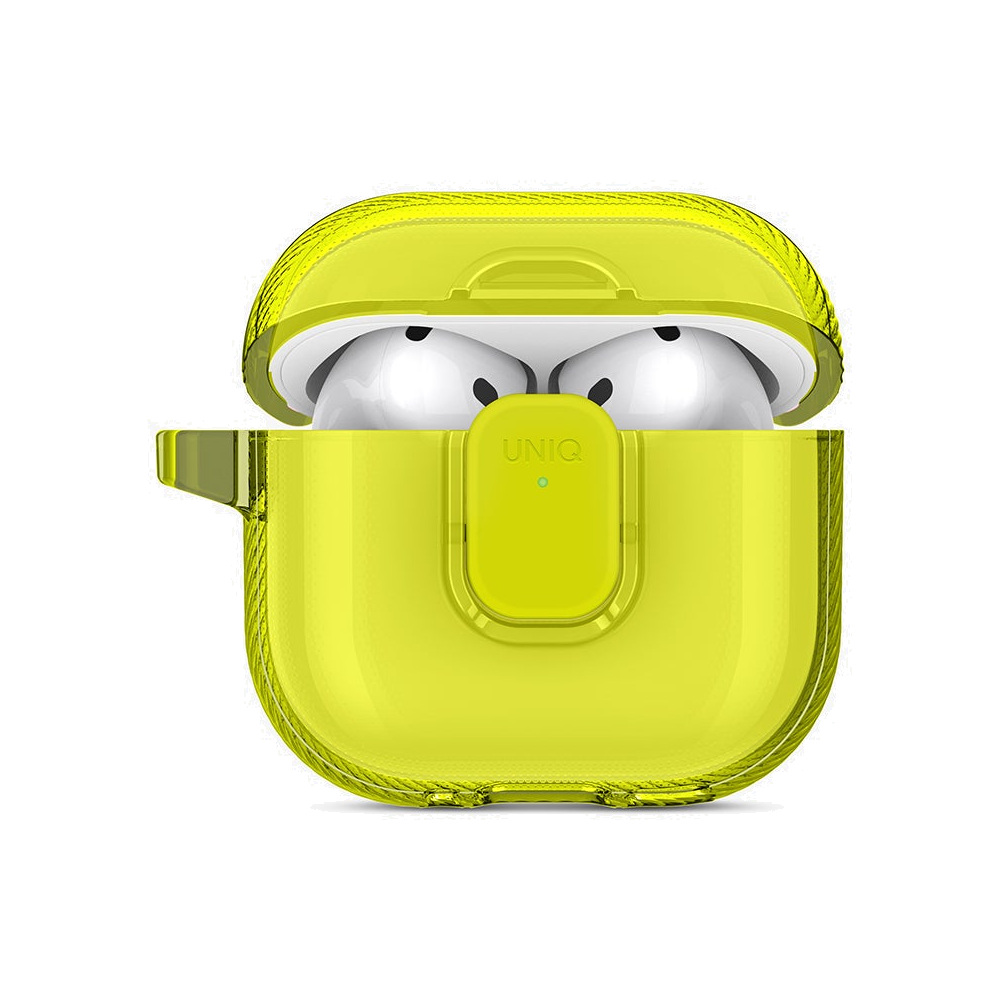 UNIQ Glase Pro Locking Case for AirPods 4th / 5th Gen - Light Lime