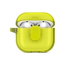 يونيك Glase Pro حافظة بقفل لسماعات AirPods الجيل الرابع / الخامس - ليموني فاتح