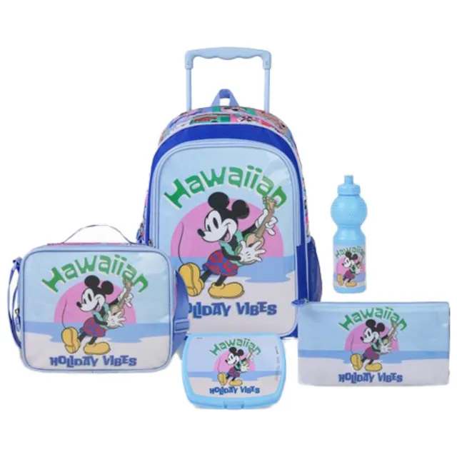 Disney Mickey Mouse Hawaiin Holiday Vibes 5 In 1 Trolley Set 18" - Bts265In1T14-18