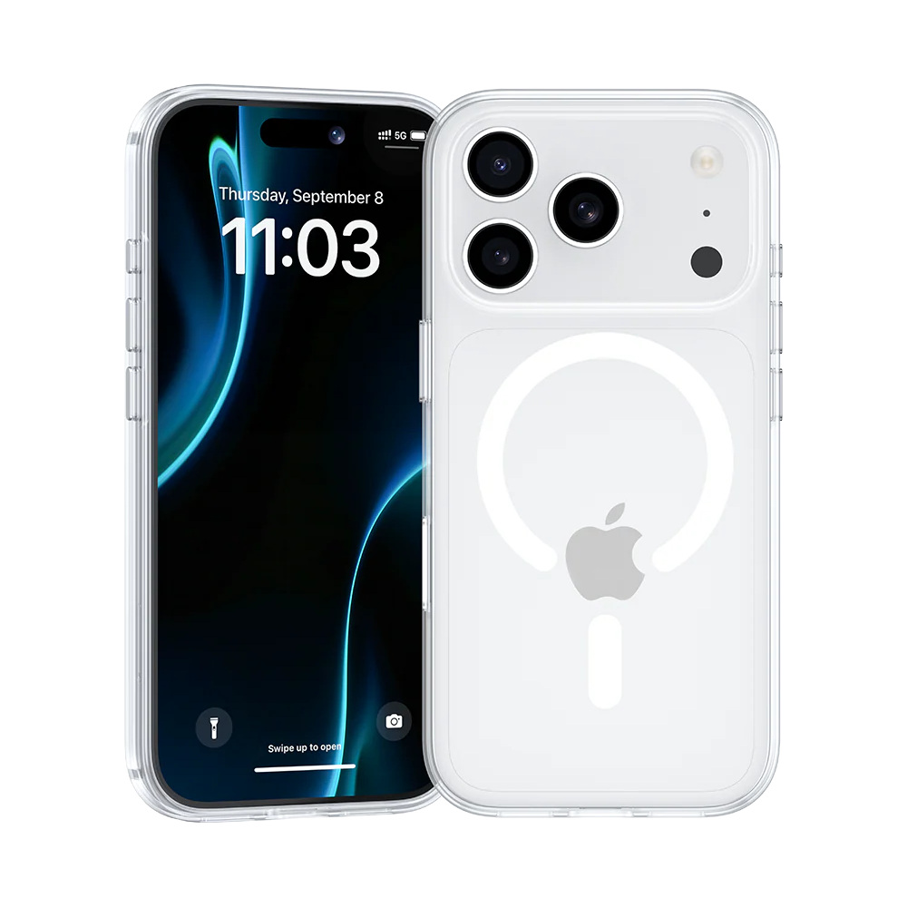 بينكس كفر كريستالي مغناطيسي لـ ايفون 18 Pro Max / 17 Pro Max - شفاف