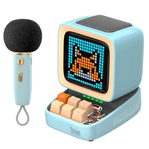 [DNA0006851] Divoom Ditoo-Mic Retro Pixel Art Portable Bluetooth Speaker 