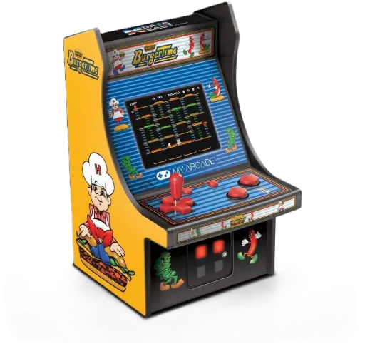 [DNA0001396] My Arcade DGUNL-3203 Burger Time Micro Player Retro Arcade Machine - 6 Inch