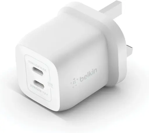 [DNA0003282] Belkin 45W Dual USB-C GaN Wall Charger With PPS