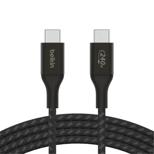 [DNA0003332] Belkin BoostCharge USB-C To USB-C Braided Cable 240W PD 48V/5A 2M - Black
