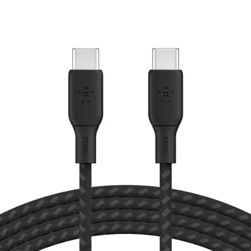 [DNA0003336] كابل مضفر بلكين USB-C 2.0 بقدرة 100 واط طول 3 متر