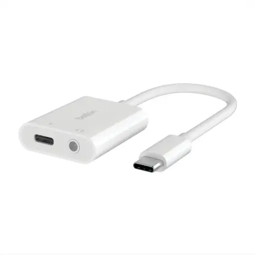 [DNA0003374] Belkin Rockstar 3.5MM Audio USB-C Charge Adapter