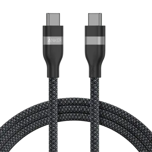 [DNA0004416] كابل أنكر USB-C إلى USB-C بطول 3 أقدام بقدرة 240 واط مضفر ومعاد تدويره