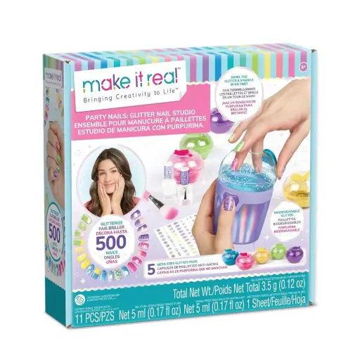[DNA0006555] Make It Real Party Nails Glitter Design Set