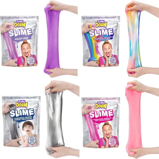 [DNA0006693] Zuru Oosh Slime Neon Rainbow Glow In The Dark Foil Bag 500g