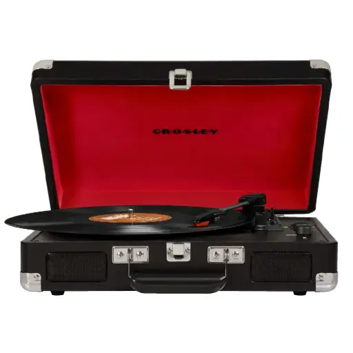 [DNA0007772] مشغّل أسطوانات Crosley Cruiser Deluxe Bluetooth  الأسود