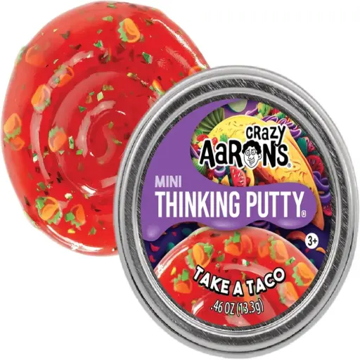 [DNA0007830] علبة عجينة التفكير Crazy Aaron Mini Take a Taco