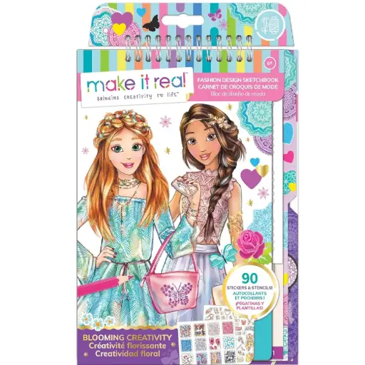 [DNA0007864] Make It Real Fashion Design Sketchbook Blooming Creativity