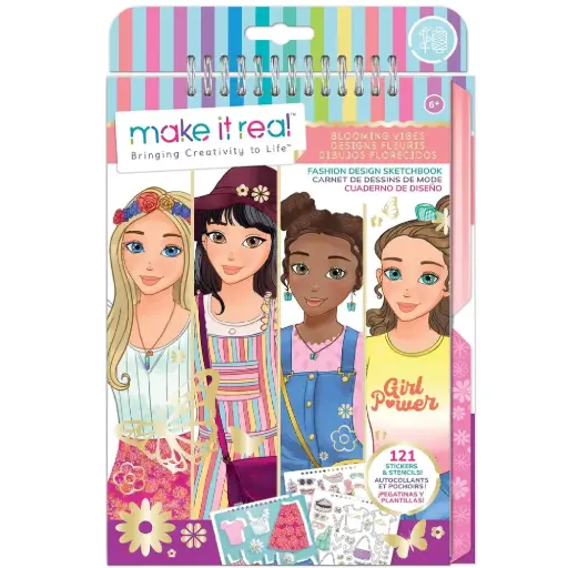 [DNA0007870] Make It Real Fashion Design Sketchbook Blooming Vibes