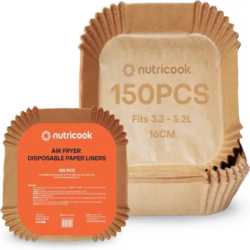 [DNA0012567] أوراق حماية للقلاية الهوائية Nutricook  مقاس 16 سم (100 قطعة)
