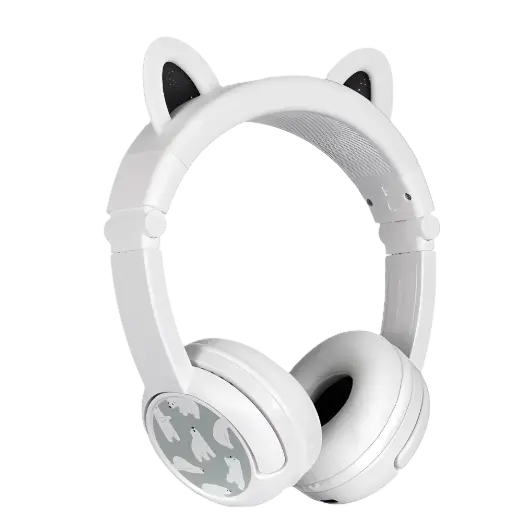 [DNA0012790] Buddy Phones Play Ears  سماعات رأس لاسلكية مع ميكروفون Beam بشكل دب