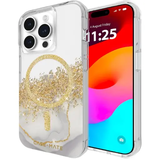 [DNA0012930] كيس ميت لجهاز آيفون 15 برو – إصدار Karat Marble مع دعم MagSafe