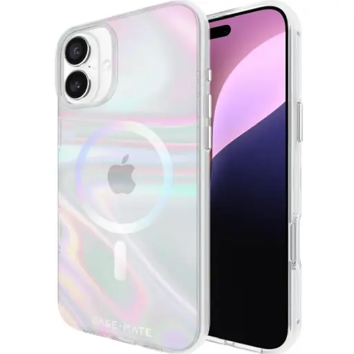 [DNA0012960] كيس ميت آيفون 16 بلس – Fashion MagSafe Soap Bubble