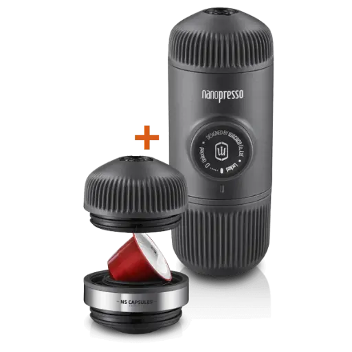 [DNA0013098] آلة تحضير الإسبريسو Wacaco Nanopresso مع محمول كبسولات Nespresso