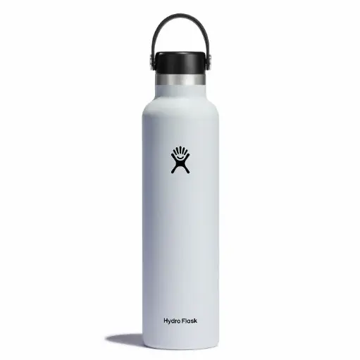[DNA0014401] Hydroflask Vacuum Bottle White Standard Mouth 710Ml