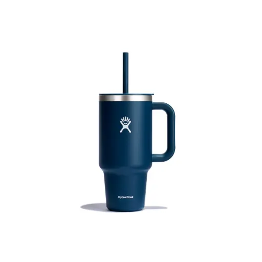 [DNA0014409] Hydroflask Travel Tumbler Indigo With Straw 950Ml