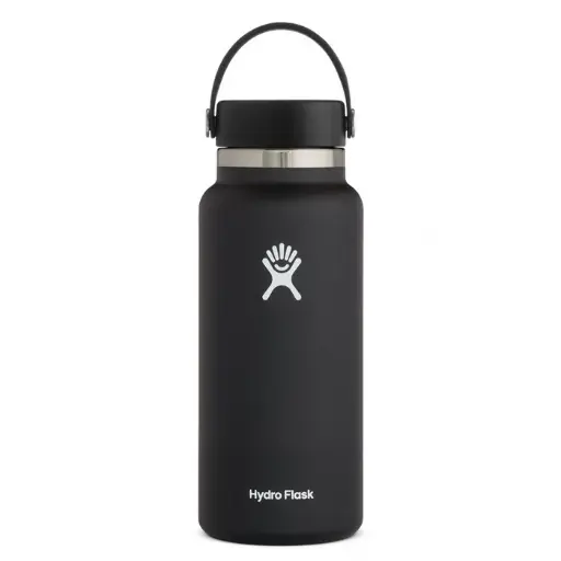 [DNA0014437] Hydroflask Vacuum Bottle Black Wide Mouth 950Ml