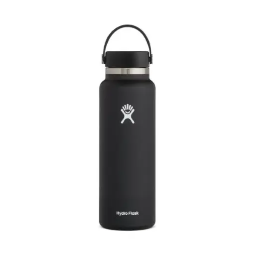 [DNA0014445] Hydroflask Vacuum Bottle Black Wide Mouth 1.2L