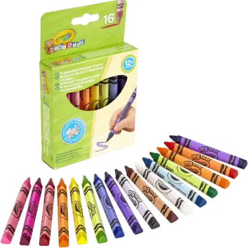 [DNA0014842] Crayola - 16 Mk Washable Triangular Crayons