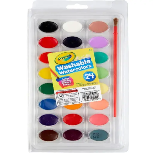 [DNA0014854] Crayola – ألوان مائية قابلة للغسل 24 لونًا