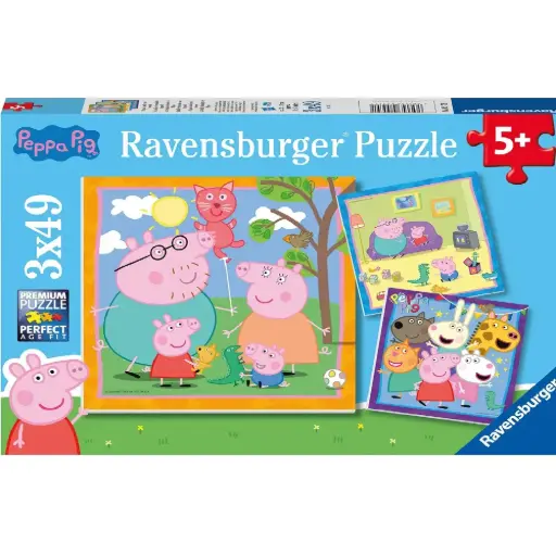 [DNA0015138] Ravensburger Peppa Pig Family & Friends 3x49pc