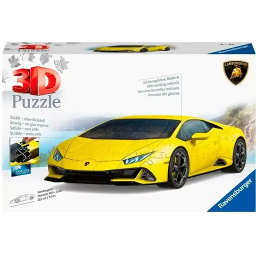 [DNA0015160] Ravensburger 3D Lamborghini Huracan Yellow 108pc